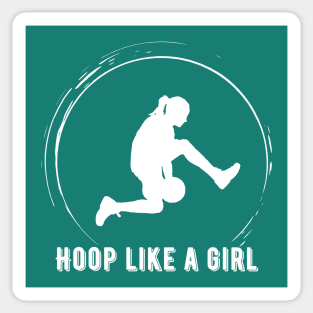 Hoop like a girl Basic Sticker